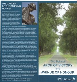 Pamphlet, City of Ballaarat, "The Ballarat Arch of Victory and Avenue of Honour", 2017