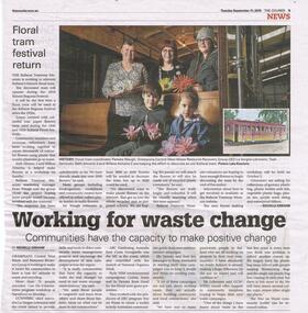 Newspaper, The Courier Ballarat, "Floral tram festival return", 11/09/2018 12:00:00 AM