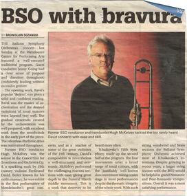 Newspaper, The Courier Ballarat, BSO with bravura - Hugh McKelvey, 20/11/2017 12:00:00 AM