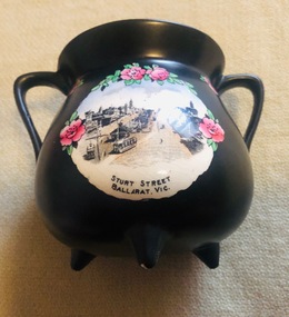 Domestic Object - China Vase, Devon Ware Fieldings, c1910