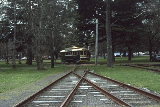 Tram 14 running back to the depot