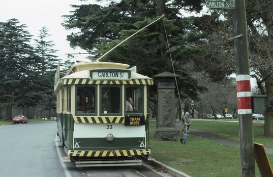 Swinging the pole at Carlton St.