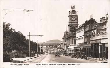 "Sturt Street showing Town Hall, Ballarat Vic."