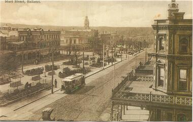 Postcard - copy, "Sturt St, Ballarat", c2000