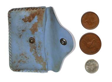 Coin - Plastic purse, Coins, Lost and Found, Coins - Australian Mint, 1950's