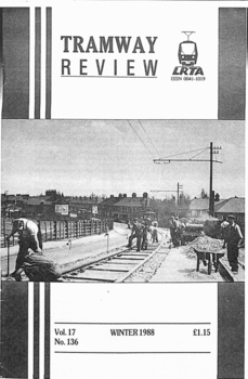 Msgszine cover - Tramway Review Winter 1988
