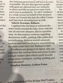 Newspaper, The Courier Ballarat, "Historic Lake Wendouree tram track to be relaid", 20/08/2019 12:00:00 AM