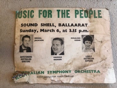 Poster, State Electricity Commission of Victoria (SECV), "Music for the People", 1950's