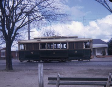 Tram  No. 18 at the Victoria St terminus