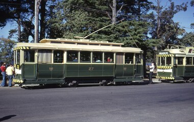 No. 27 and 40 at the Carlton St terminus during the COTMA Conference tram tour,