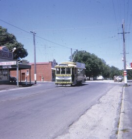 Tram No. 28 at the Mt Pleasant tram terminus.