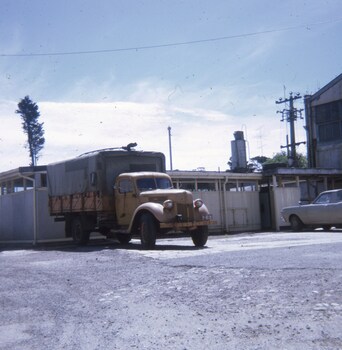 SEC Ford Welding truck, complete with Trolley Pole in the Power Station yard. 