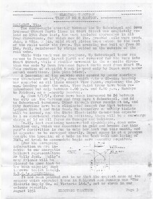 Document - Photocopy, Australian Electric Traction Association (AETA), August 1951 issue of Electric Traction, Apr. 2020