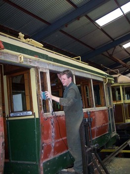 Repairs to No. 40 - Al at work