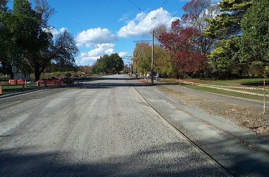 Wendouree Parade roadworks - April and May 2003.