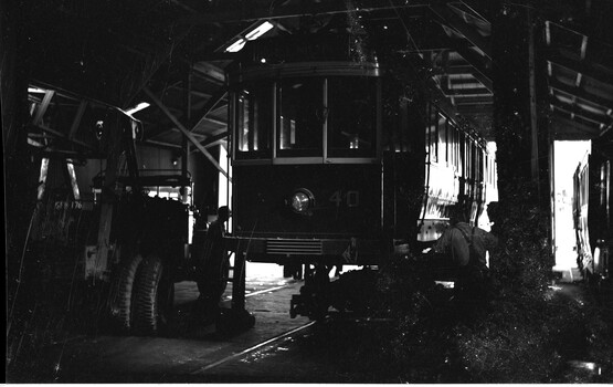 SECV Geelong 40 on jacks at Ballarat depot