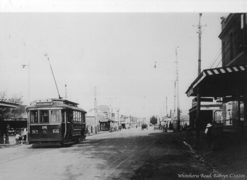 MMTB or PMTT 66 outbound in Whitehorse Road Balwyn
