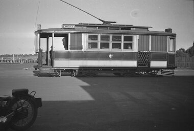 SECV Geelong tram at the Wharf terminus.