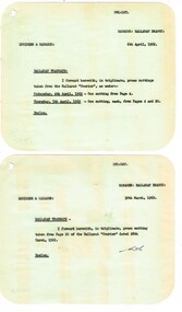 Administrative record - Memorandum, State Electricity Commission of Victoria (SEC) and The Courier Ballarat, cuttings  from The Courier re possible closure, 3 and 4/1962