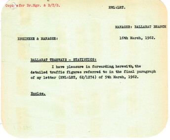 Administrative record - Memorandum, State Electricity Commission of Victoria (SECV), cuttings  from The Courier re possible closure, Mar. 1962