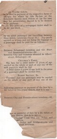 Document - Amendment Sheet - fares, State Electricity Commission of Victoria (SECV), mid 1950's?
