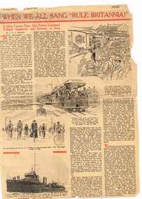 Newspaper, C R C Pearce, "When we all sang "Rule Britannia"", 17/06/1939 12:00:00 AM