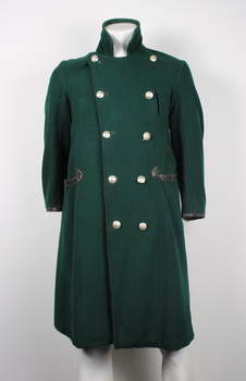 An alternate buttoning style for SECV greatcoat for Tramway employees.