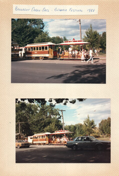 Set of four photographs of the motorised cable tram set - Wendouree Parade - page 2 of 2