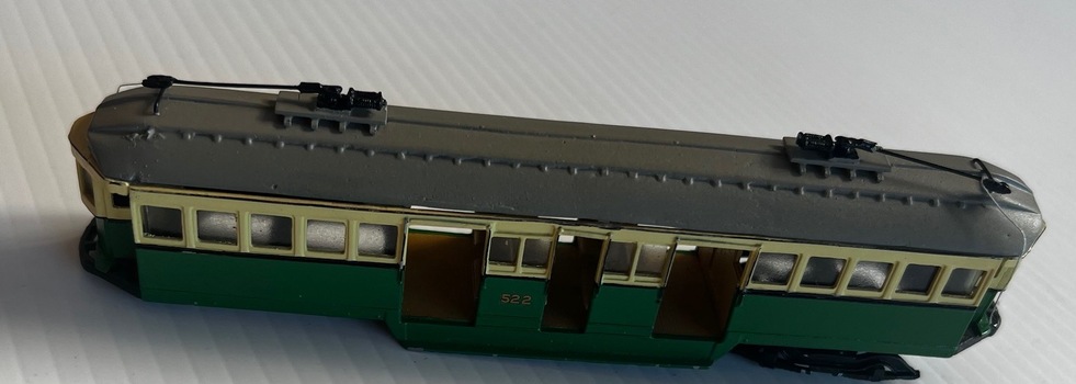 Model Melbourne W2 class No. 522 - side view