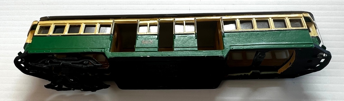 Model Melbourne W2 class No. 522 - part underside view