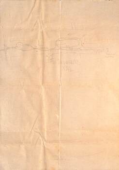 Sketch of Neumarket turning loops Koln on rear of letter.