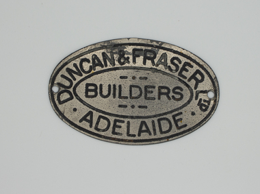 Duncan & Fraser - Builder's Plate