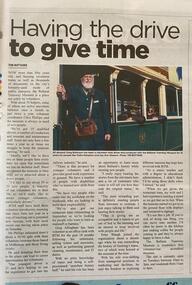 Ballarat Times - "Having the drive to give time"