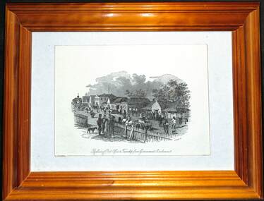 "Ballarat Post Office & Township from Government Enclosures"