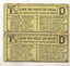 Melbourne cable tram City ticket - rear