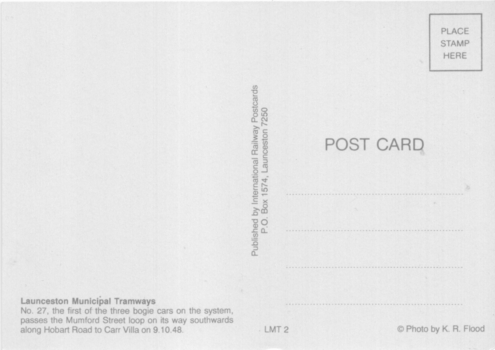 No 27, Mumford St loop - Ken Flood - 9-10-1948  - rear