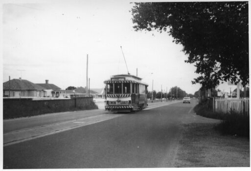 Black and White - tram 11 Victoria St