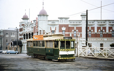 Tram 27 Lydiard St at Level crossing
