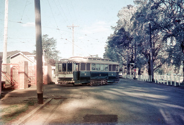 Tram 18 leaving the SEC Depot