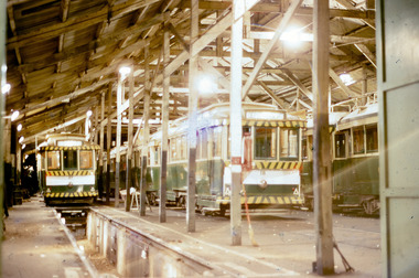Night scene - tram depot Wendouree Parade