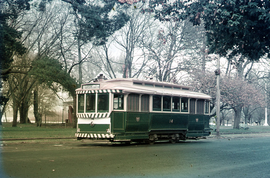 Tram 14 arriving Gardens Loop