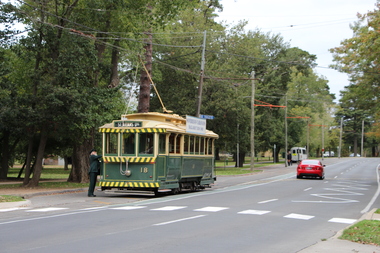 BTM Tram 18 Depot Junction - running in - 1