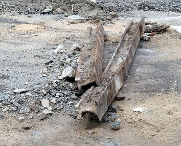 Bridge St Mall reconstruction rail - photo by Thornbob46@gmail.com
