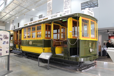 Geelong tram No. 2 on display 