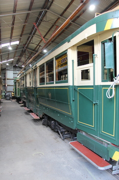 tram 38 on No. 2 road at the depot