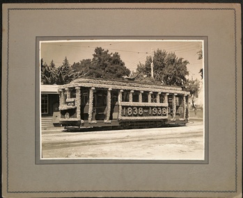 Photograph - Tram 23 decorated at depot