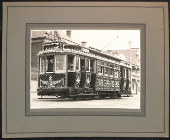 Geelong Tram 23 decorated 1938