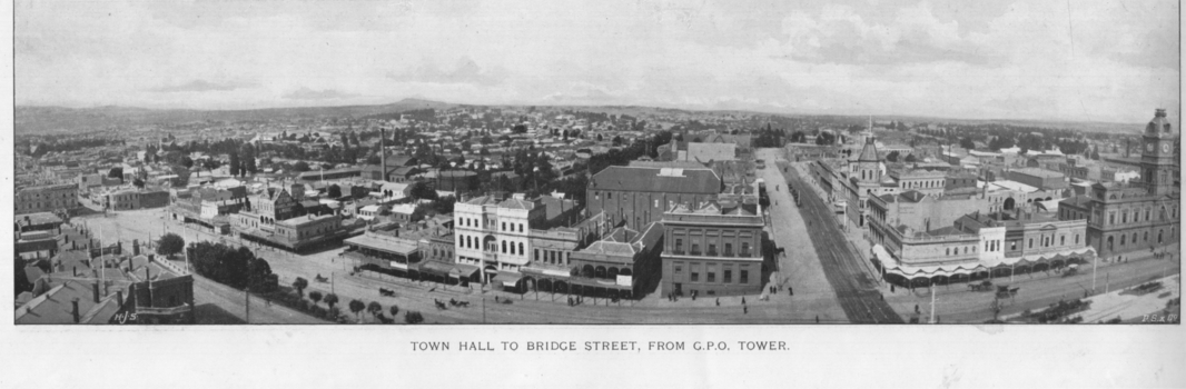 Town Hall to Bridge St from GPO Tower"