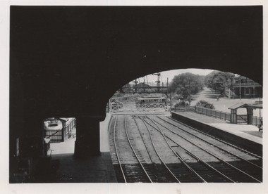 View from Ballarat Railway Station footbridge
