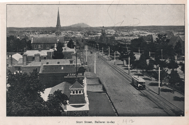 Illustration - "Sturt Street Ballarat to-day"
